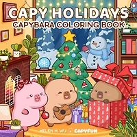 Capy Holidays: Capybara Coloring Book