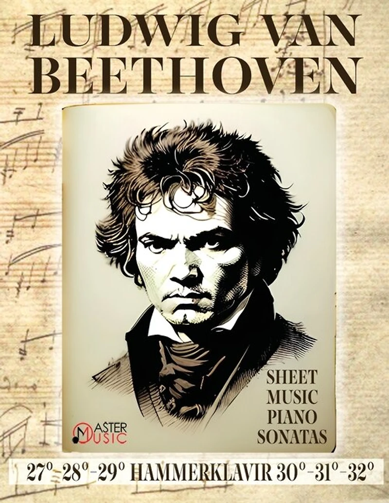 Ludwig Van Beethoven - Sheet Music: Piano Sonatas 27°-28°-29°"Hammerklavier" - 30°-31°-32°