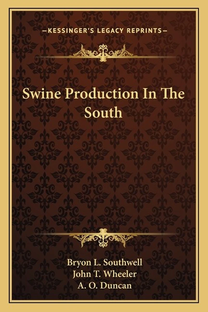 Swine Production in the South