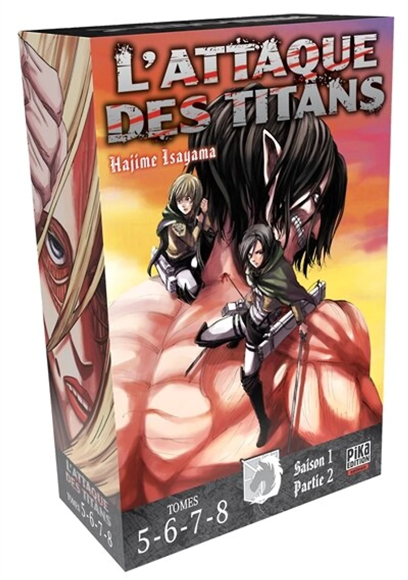 L'attaque des titans : saison 1, partie 2 tomes 5, 6, 7, 8