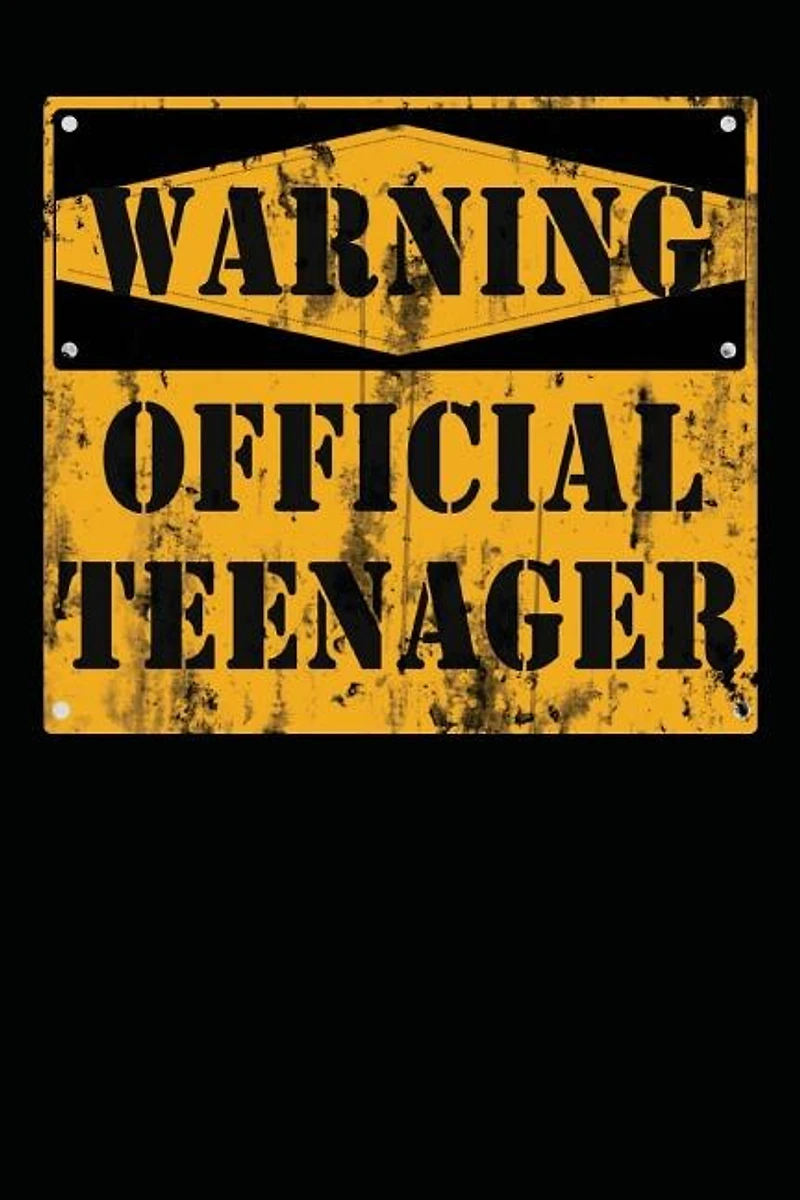 Warning Official Teenager: 13 Year Old Boy Or Girl Birthday Gift. 13th Birthday Party Decoration & Present