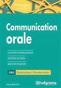 Communication orale : concepts fondamentaux, notions de bases, mises en situation: situation