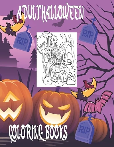 Adult Halloween Coloring Books: Happy Halloween Gift Book for Adult