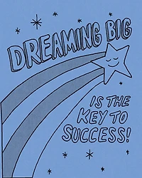 Humor Us Greeting Cards: Encouragement - Dreaming big is the key to success (Pack of 6)