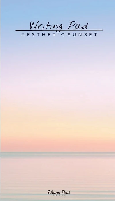 Aesthetic Sunset Writing Pad: Cute Stationery Notes Memo Book for Home Office School Desk