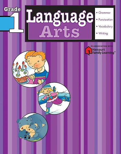 Language Arts: Grade 1 (flash Kids Harcourt Family Learning)