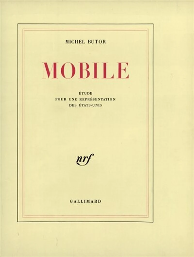 Mobile : étude pour une représentation des Etats-Unis: étude pour une représentation des Etats-Unis
