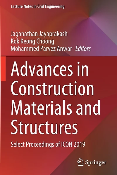 Advances in Construction Materials and Structures: Select Proceedings of ICON 2019