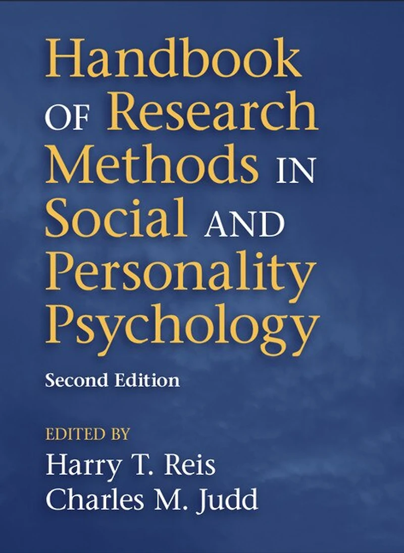 Handbook Of Research Methods Social And Personality Psychology
