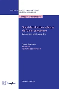 Statut de la fonction publique l'Union européenne: commentaire article par