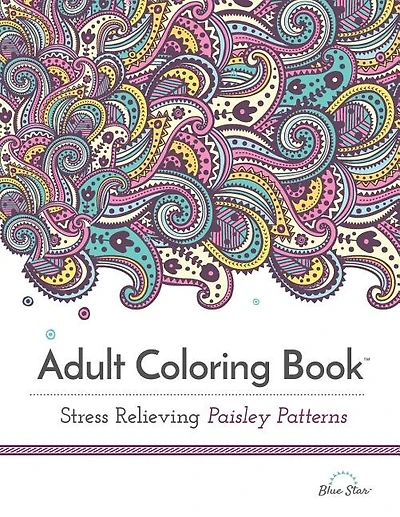 Adult Coloring Book: Stress Relieving Paisley Patterns