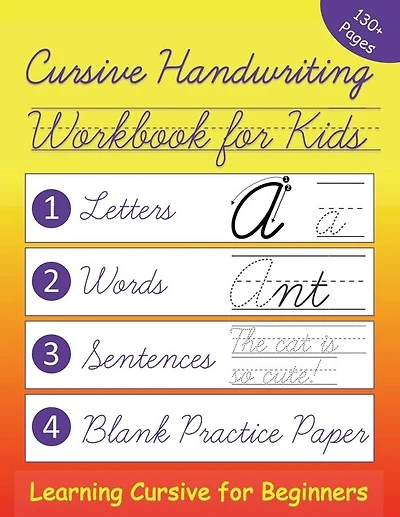 Cursive Handwriting Workbook for Kids: Learning Cursive for Beginners