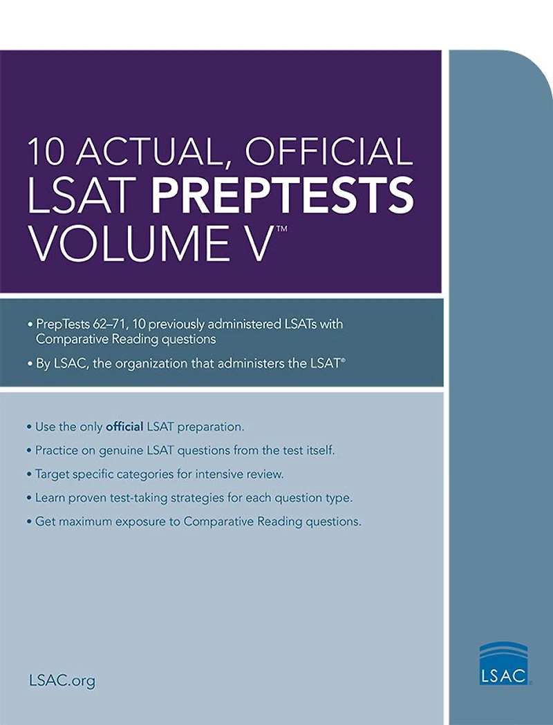 10 Actual, Official LSAT PrepTests Volume V: (PrepTests 62-71)