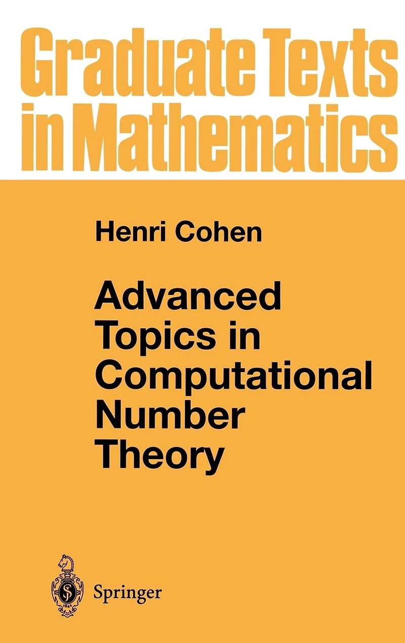 Advanced Topics Computational Number Theory
