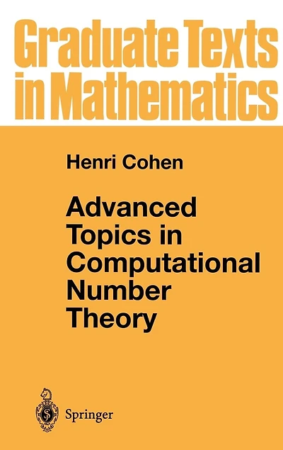 Advanced Topics Computational Number Theory