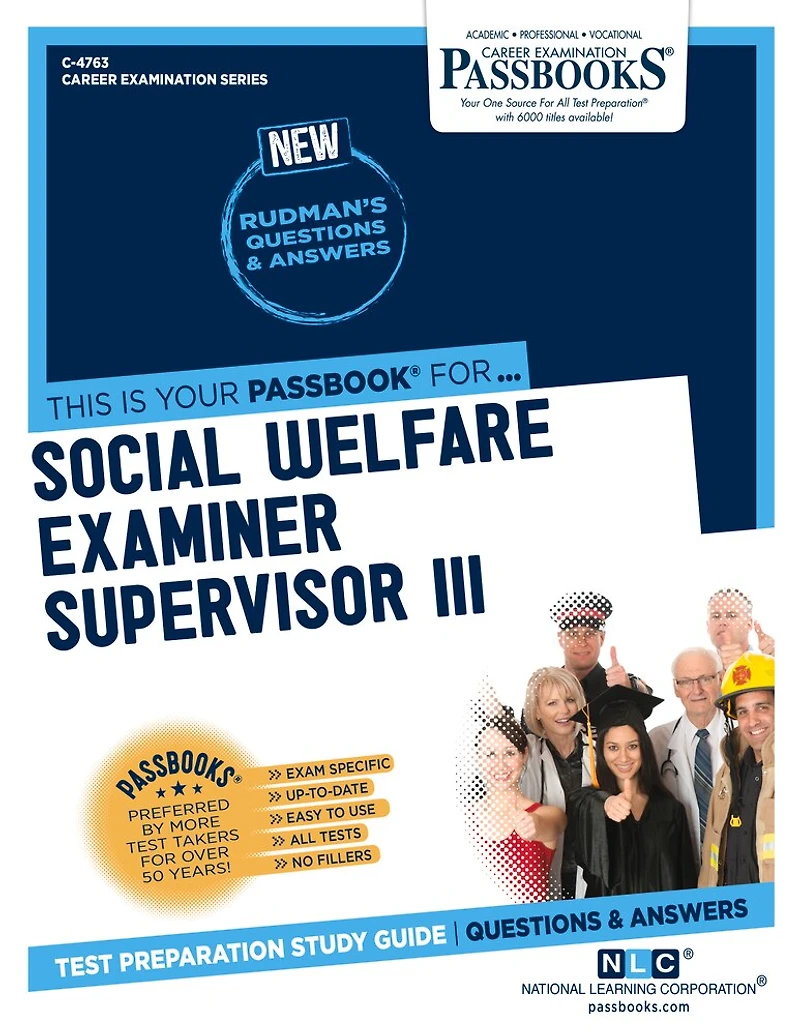 Social Welfare Examiner Supervisor III (C-4763): Passbooks Study Guide