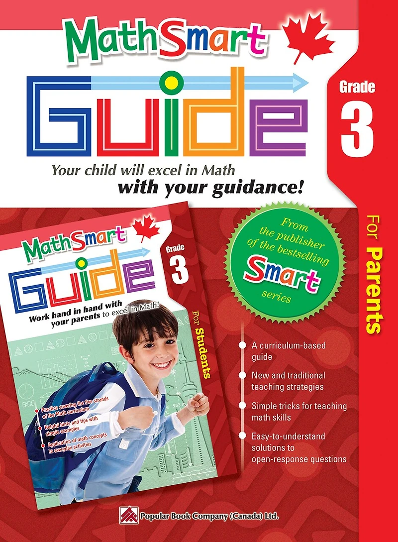 MathSmart Guide: Combo Pack - Grade 3: Student Workbook & Parent Guide