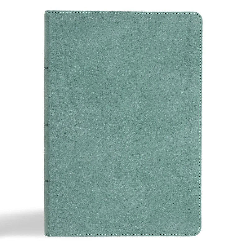 CSB Giant Print Single-Column Bible, Earthen Teal SuedeSoft LeatherTouch