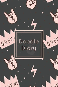Doodle Diary: Writing Prompts & Blank Lined Drawing Pages, Girls Gift, Notebook, Journal, Book