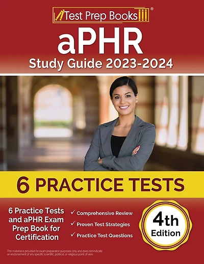 aPHR Study Guide 2025-2026: 11 Practice Tests and aPHR Exam Prep Book for Certification [4th Edition]