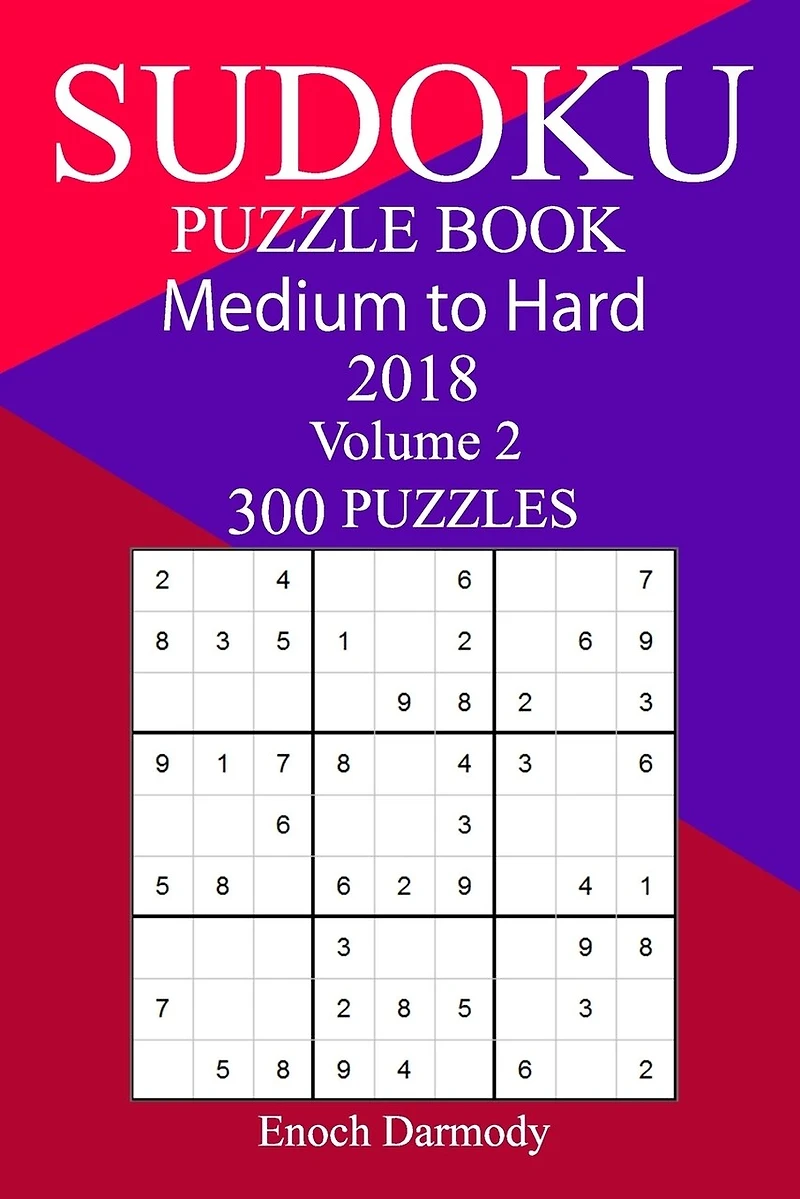 300 Medium to Hard Sudoku Puzzle Book