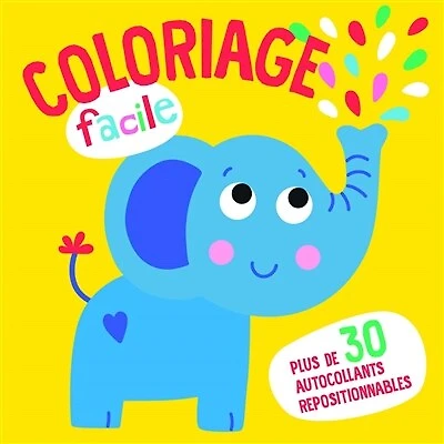 Coloriage facile: l'éléphant