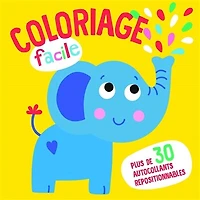 Coloriage facile: l'éléphant