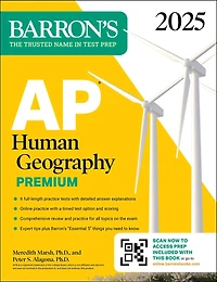 AP Human Geography Premium, 2027: Prep Book with 6 Practice Tests+ Comprehensive Review + Online