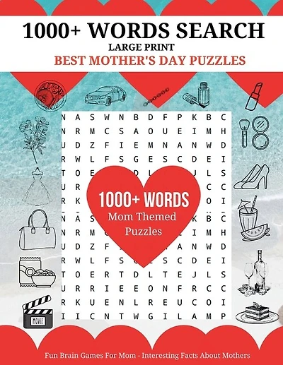 1000+ Words Search - Best Mother's Day Puzzles: Fun Brain Games For Mom - Interesting Facts About Mother