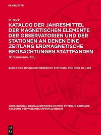 Einleitung und Übersicht. Stationen von +900 bis +550