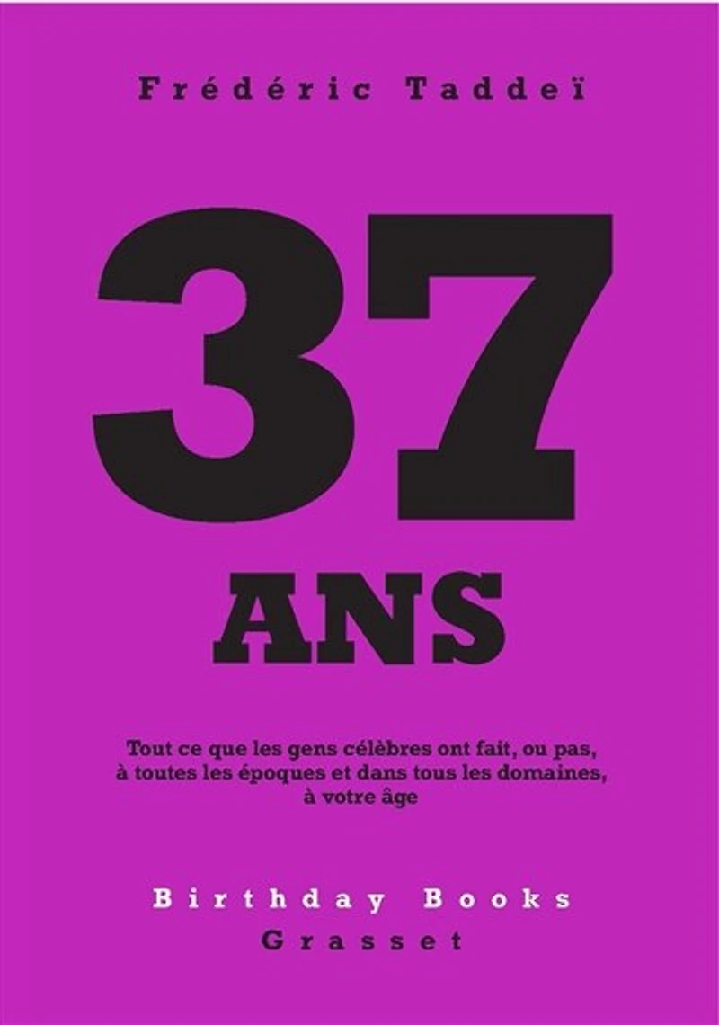 37 ANS: Tout ce que les gens célèbres ont fait, ou pas, à toutes époques et dans tous domaines, votre âge