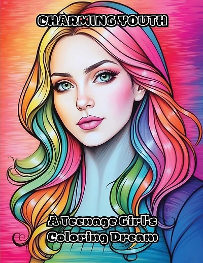 Charming Youth: A Teenage Girl's Coloring Dream