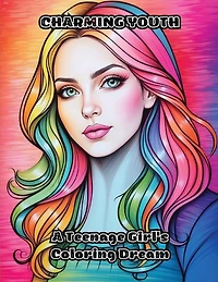 Charming Youth: A Teenage Girl's Coloring Dream