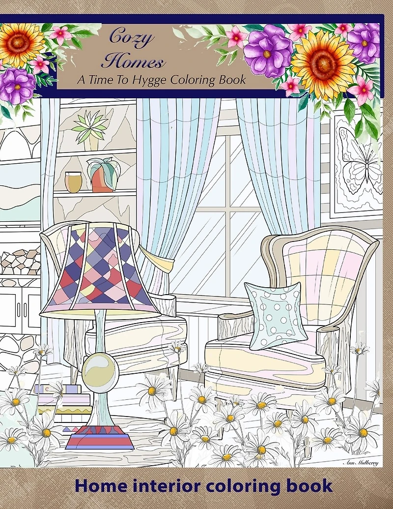 Cozy Homes. A Time to Hygge coloring Book.