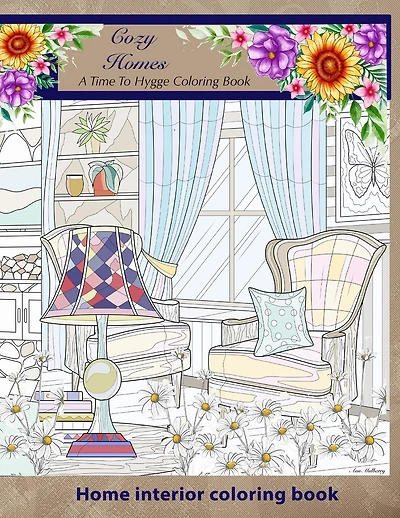 Cozy Homes. A Time to Hygge coloring Book.