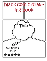 blank comic drawing book