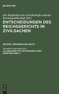 Allgemeiner Teil des Bürgerlichen Gesetzbuches, 2