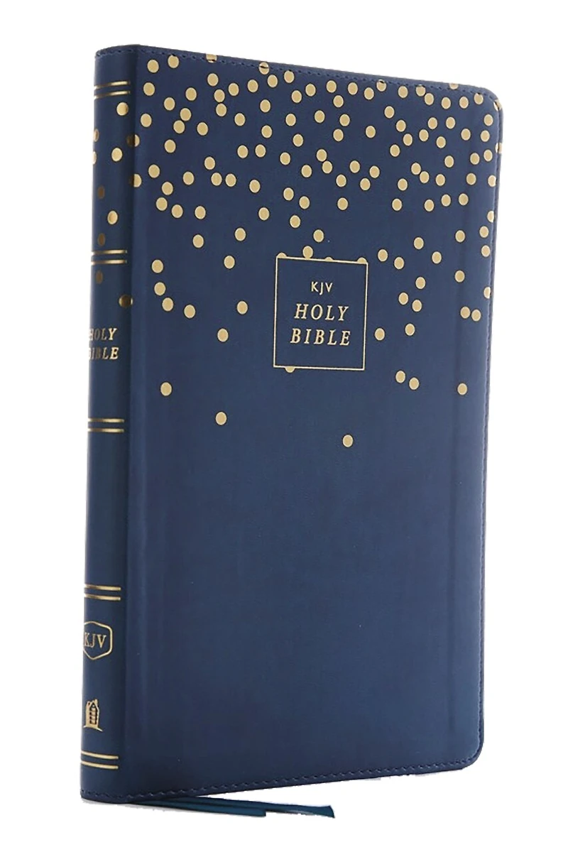 KJV Holy Bible: Thinline Youth Edition, Blue Leathersoft, Red Letter, Comfort Print: King James Version (Verse Art Cover Collection)