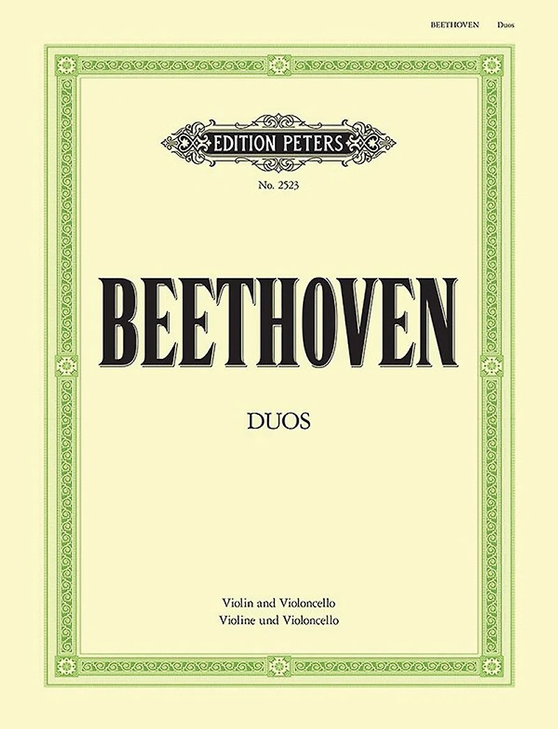 3 Duos WoO 27 (Arranged for Violin and Cello): Originally for Clarinet and Bassoon (Set of Parts)