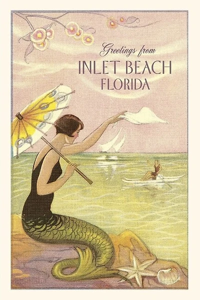 Vintage Journal Inlet Beach, Mermaid