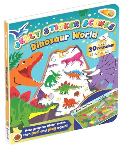 JELLY STICKER SCENES DINOSAUR WORLD
