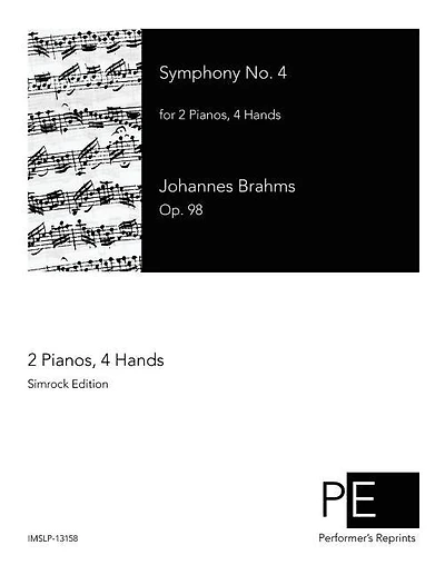 Symphony No. 4: for 2 Pianos, 4 Hands