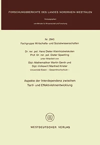 Aspekte der Interdependenz zwischen Tarif- und Effektivlohnentwicklung