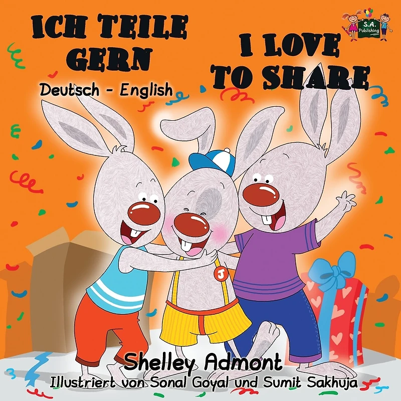 Ich teile gern I Love to Share: German English Bilingual Edition