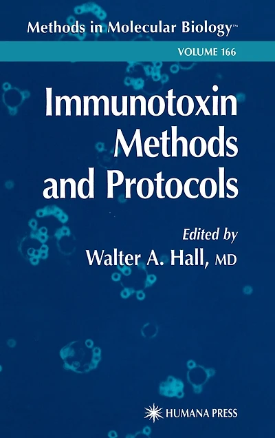 Immunotoxin Methods and Protocols