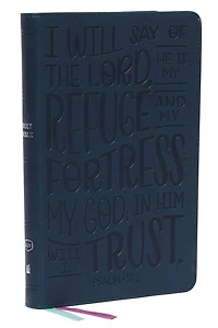 KJV Holy Bible: Thinline Youth Edition, Blue Leathersoft, Red Letter, Comfort Print: King James Version (Verse Art Cover Collection)