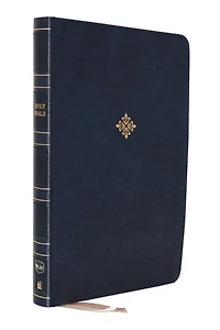 NKJV, Giant Print Center-Column Reference Bible, Verse Art Cover Collection, Leathersoft, Purple, Red Letter, Comfort Print: Holy New King James Version