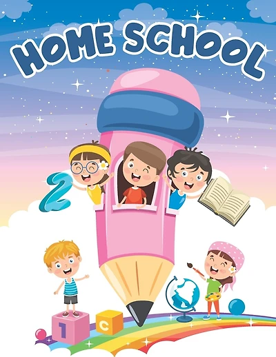Home School Activity Book: large workbook for kids ages 3-6, early smart learning for toddlers, coloring, writing, tracing, numbers, alphabet, dot to dot, mazes, guessing games...