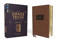 NIV, The Grace and Truth Study Bible (Trustworthy Practical Insights), Large Print, Leathersoft, Brown, Red Letter, Comfort Print