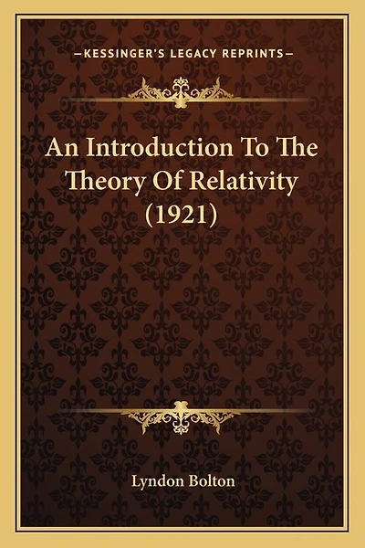 An Introduction to the Theory of Relativity (1921)